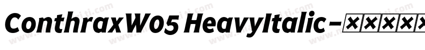 ConthraxW05 HeavyItalic字体转换